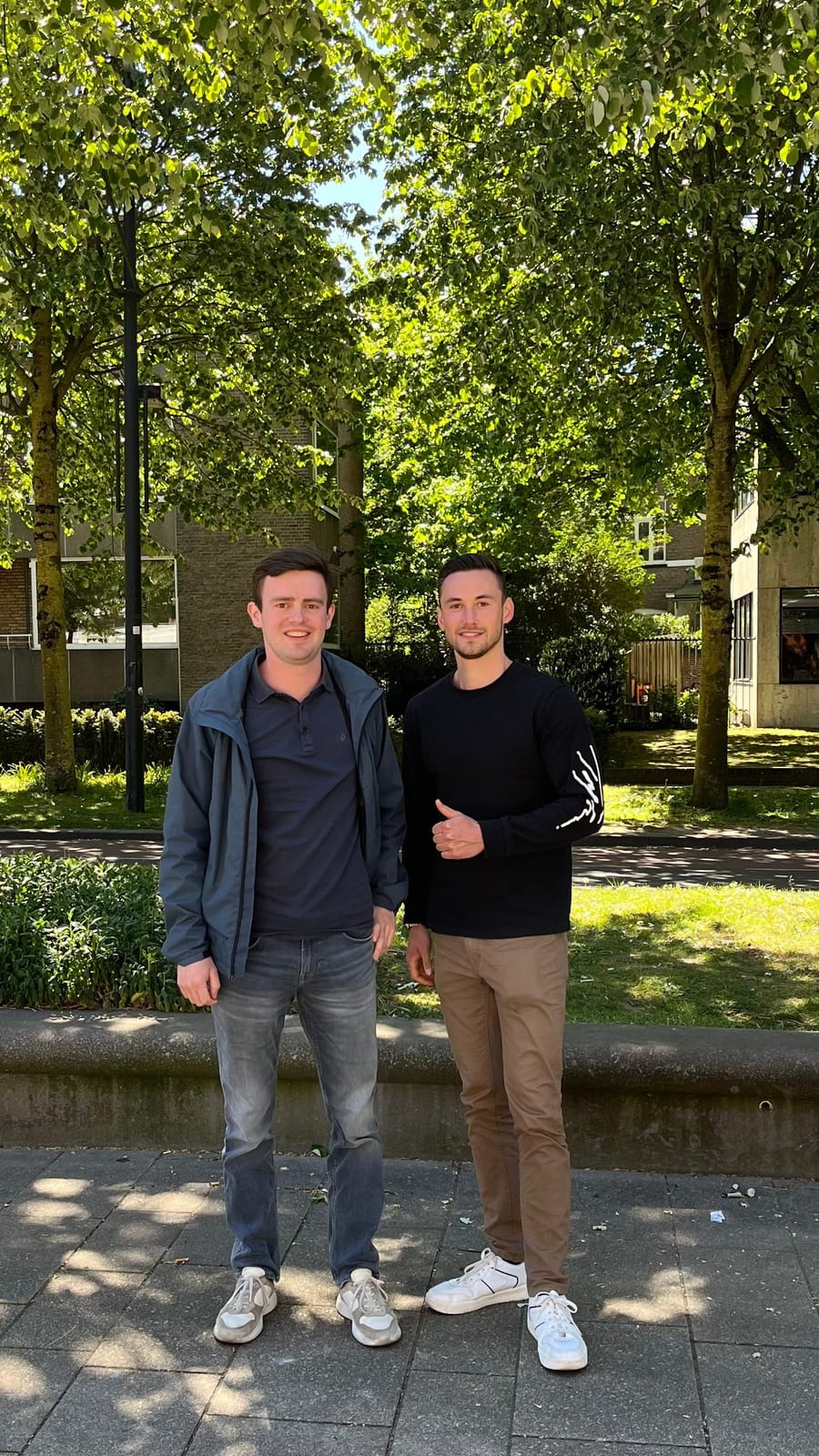 Tom from Adsvantage visiting Flumo — discussing Google Ads strategy for sustainable webshop