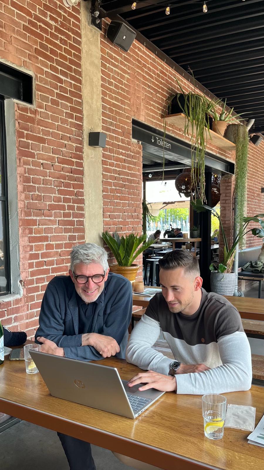 Tom from Adsvantage visiting Marjolein Veenma — discussing Google Ads strategy for public procurement advisory